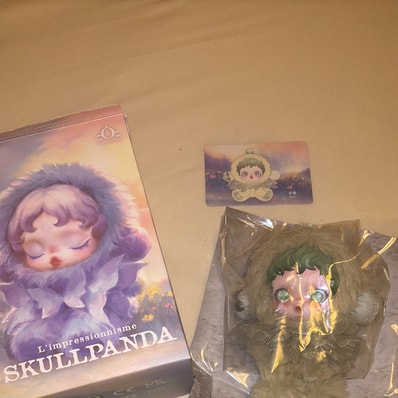 POP MART SKULLPANDA L'impressionnisme Series Plush Doll Pond
