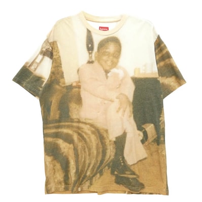 Supreme シュプリーム Biggie S/S Top ビギー フォト グラフィック プリント コットン ブレンド ジャージー 半袖 Tシャツ カットソー マルチカラー系 M【中古】