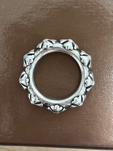 Chrome Hearts Cross Band Ring "Silver"