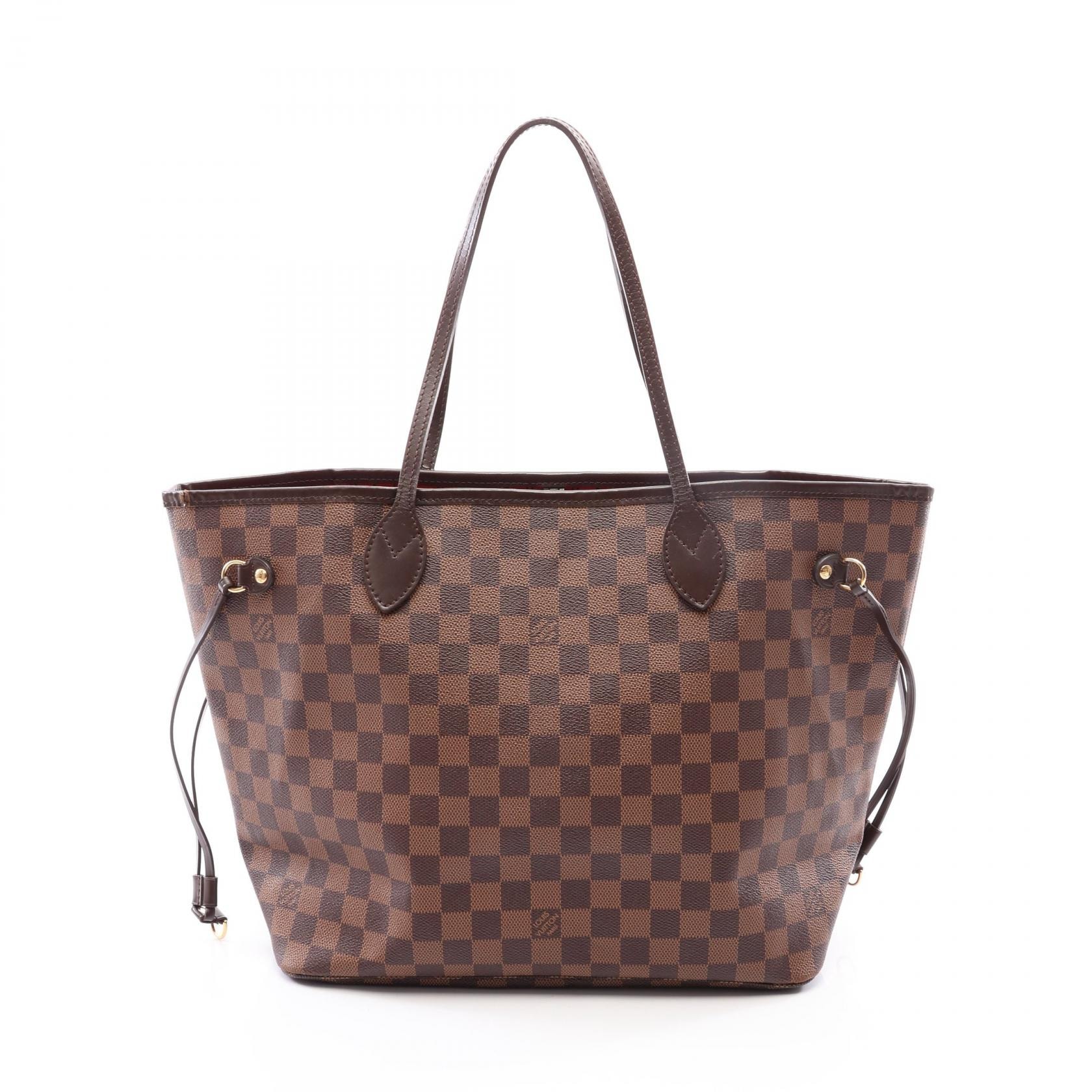 ルイ・ヴィトン LOUIS VUITTON ネヴァーフルMM ダミエエベヌ トートバッグ バッグ PVCコーティングキャンバス レザー レディース ブラウン系 N51105 【中古】