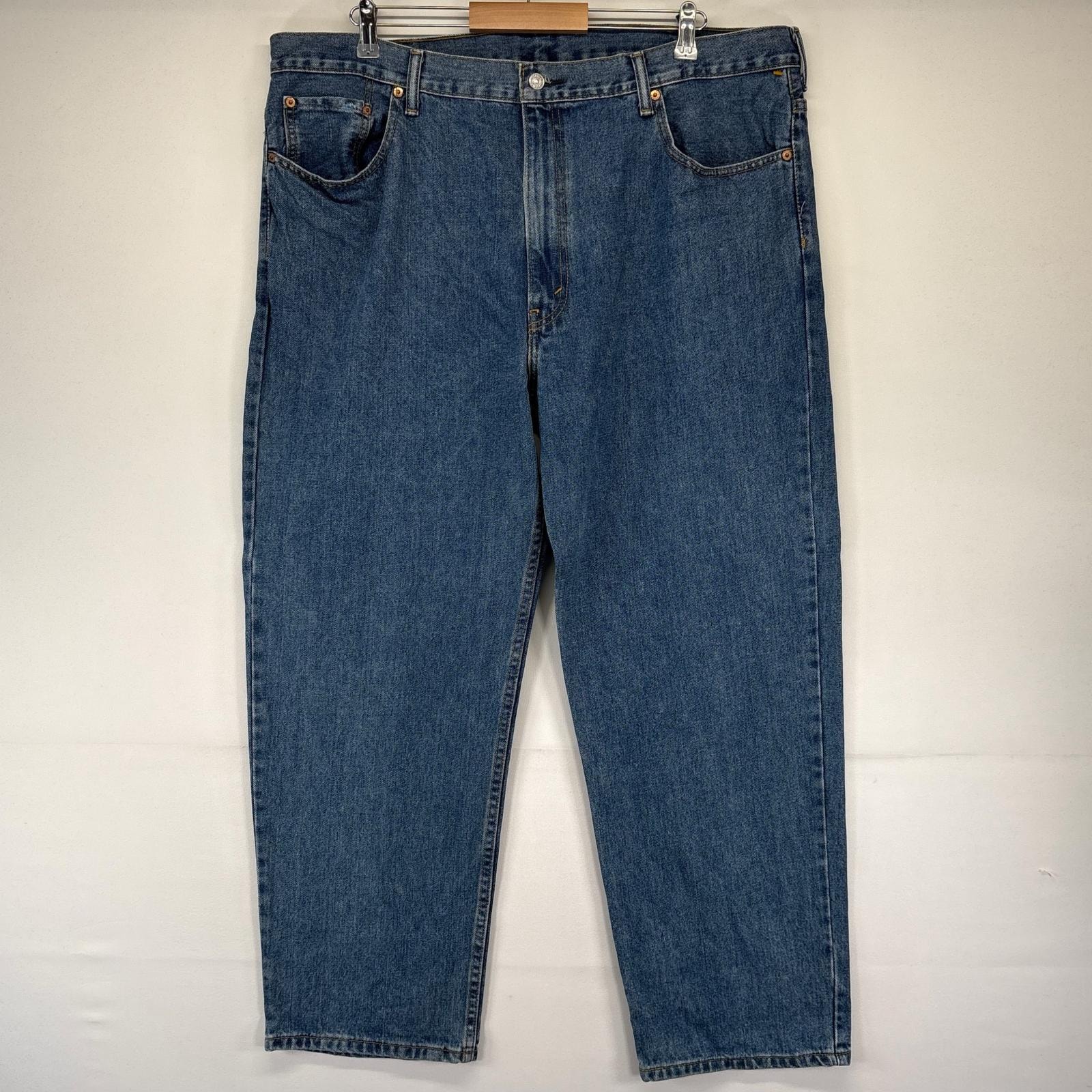 古着 リーバイス Levi's デニム パンツ 550 テーパード ジーパン バギー 大きいサイズ W42×L29  ブルー系 メンズ