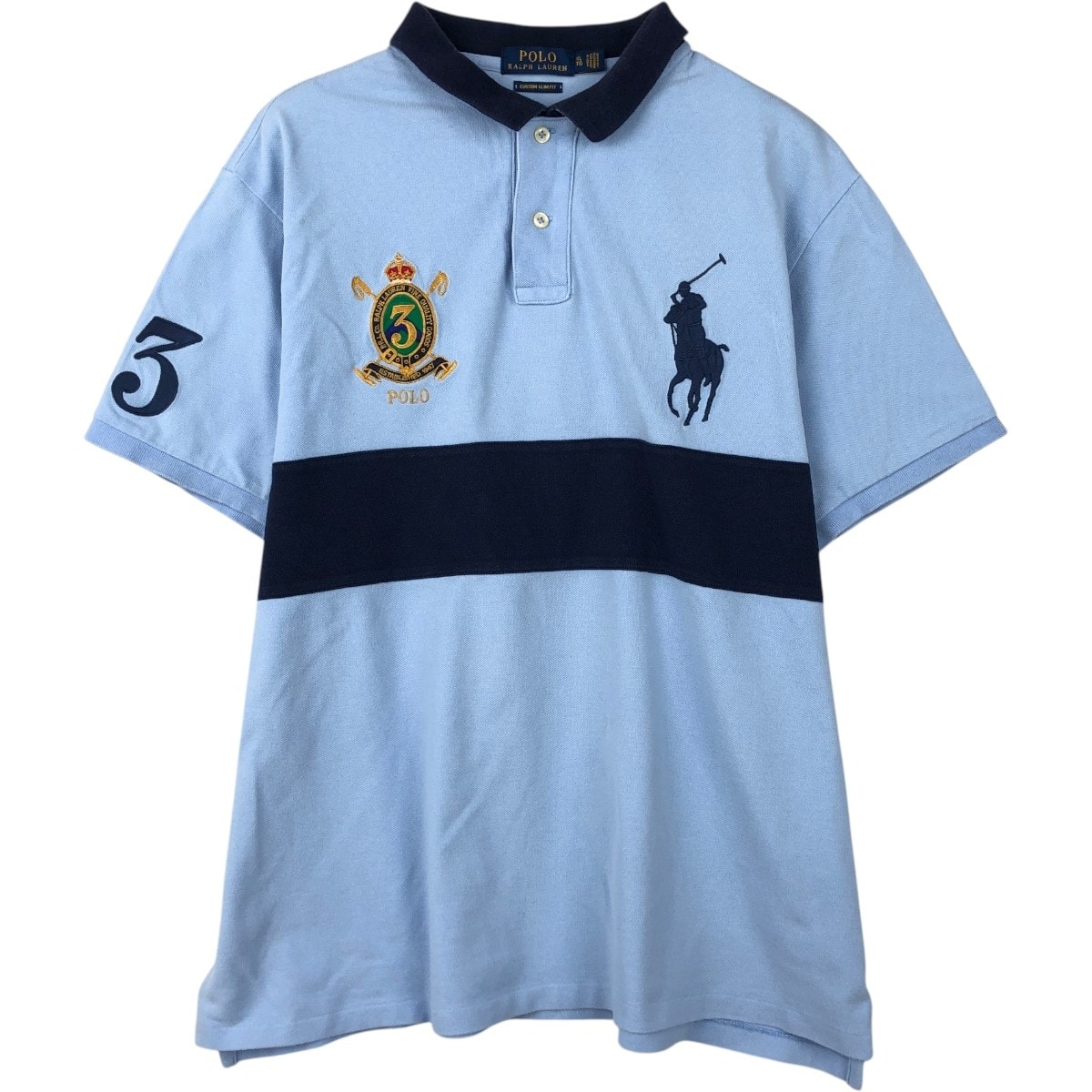 古着 ラルフローレン Ralph Lauren POLO RALPH LAUREN CUSTOM FIT ビッグポニー 半袖 ポロシャツ メンズXL相当/eaa667545