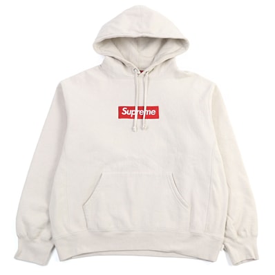 Supreme Box Logo Hooded Sweatshirt "Stone" (24FW)