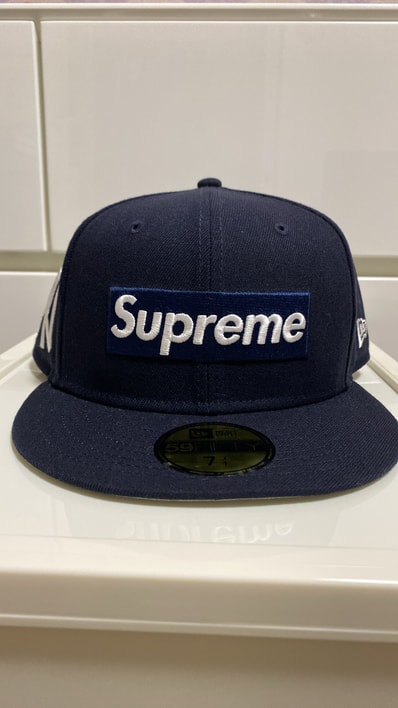 Supreme MLB Teams Box Logo New Era "Navy"