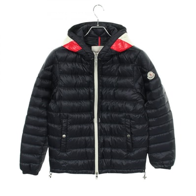 モンクレール MONCLER CEZE フード付き ダウンジャケット 衣料品 アウター ナイロン メンズ ネイビー系 4181899 【中古】