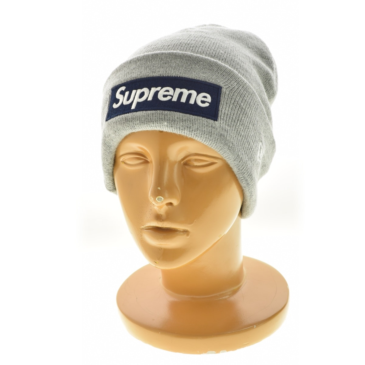Supreme x NEW ERA Box Logo Beanie (25FW) "Heather Grey"
