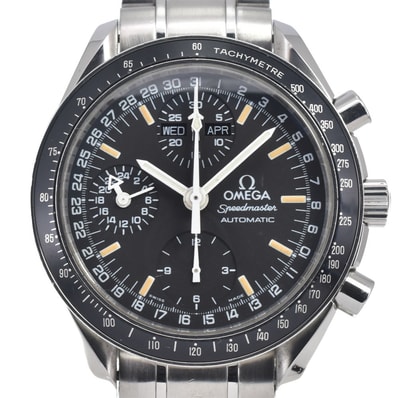 オメガ OMEGA 3520.50 スピードマスター マーク40 コスモス トリプルカレンダー クロノグラフ 自動巻き メンズ 良品 腕時計 D#145892