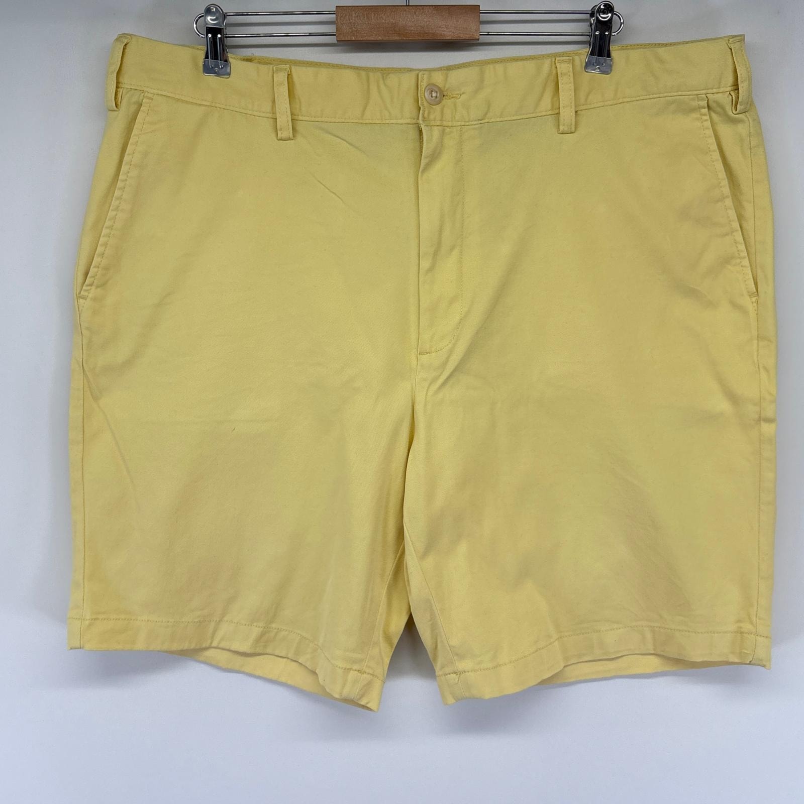 古着 ノーティカ NAUTICA ショートパンツ チノパン ハーフ 短パン ワンポイントロゴ 半ズボン w40  イエロー メンズ