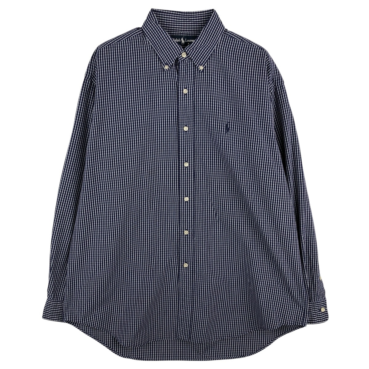 古着 ラルフローレン Ralph Lauren BLAKE 長袖 ボタンダウンチェックシャツ メンズL相当/eaa607071