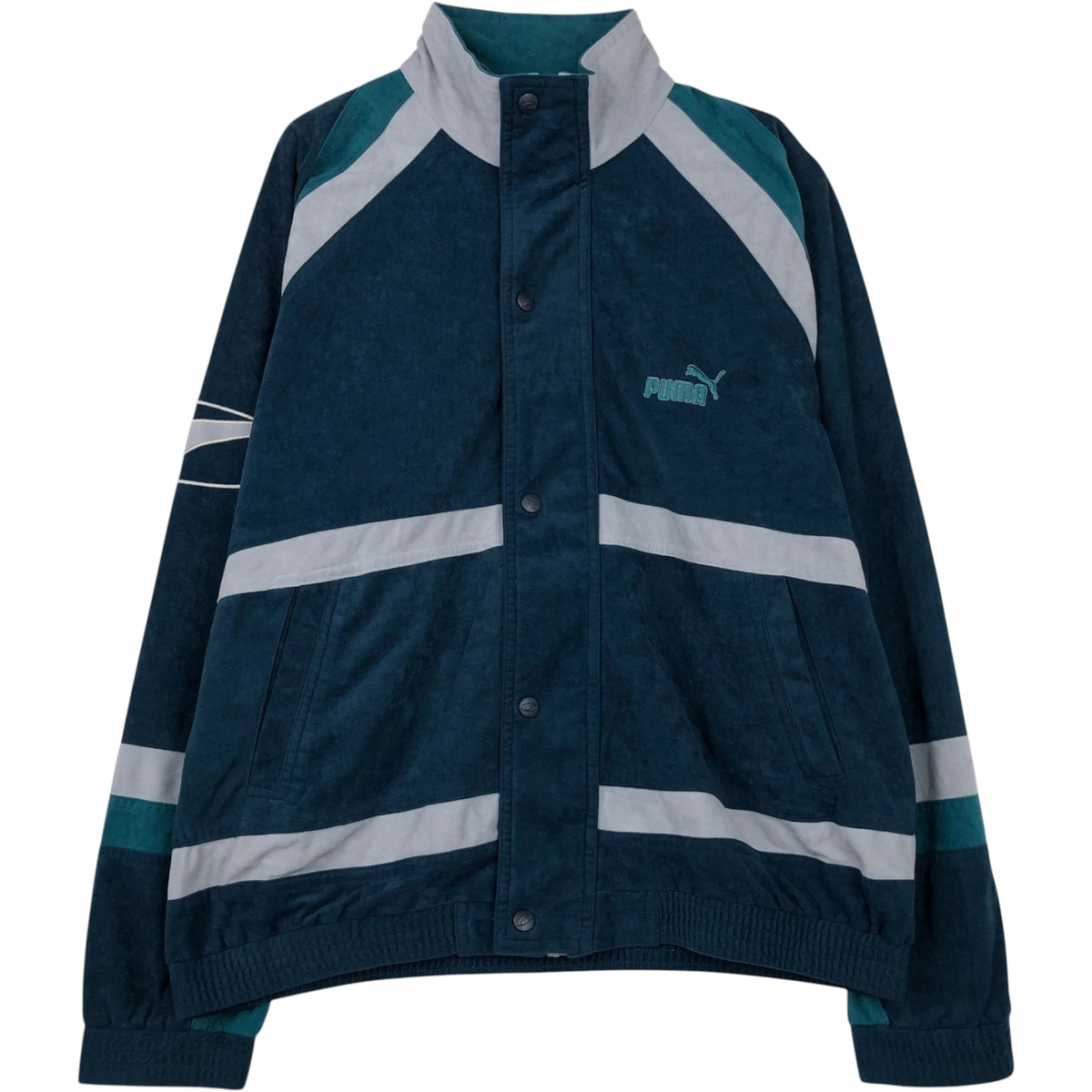 古着 90~00年代 プーマ PUMA ベロアジャージ トラックジャケット メンズL相当/eaa619712