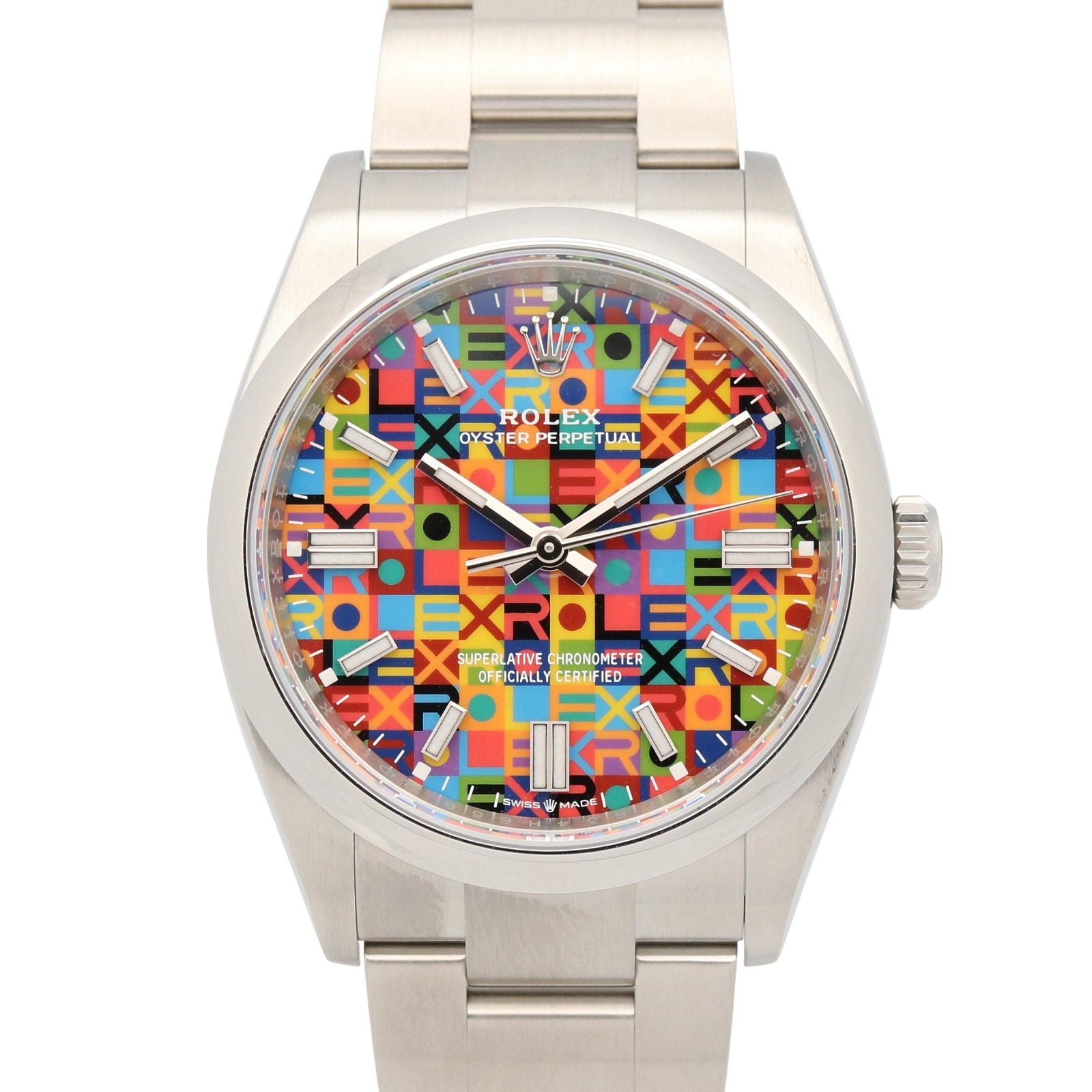 ロレックス ROLEX オイスター パーペチュアル 36 ランダム番 腕時計 時計 ステンレススチール メンズ マルチカラー ジュビリーモチーフ 126000 【中古】