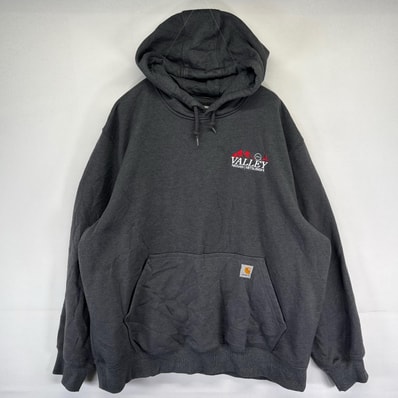 古着 カーハート Carhartt パーカー プルオーバー レインディフェンダー ルーズフィット 2XL グレー系 メンズ