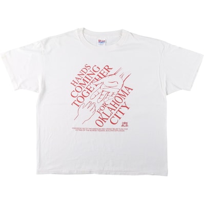 古着 90年代 ヘインズ Hanes HEAVYWEIGHT 50/50 プリントTシャツ USA製 メンズXL相当 ヴィンテージ/eaa656498