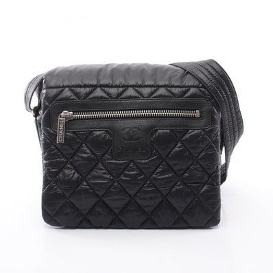 シャネル CHANEL コココクーン ショルダーバッグ バッグ ナイロン レザー レディース ブラック系 【中古】