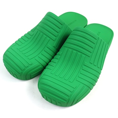 未使用品 ボッテガヴェネタ
サンダル SLIDER SANDAL グリーン メンズ 43 690104