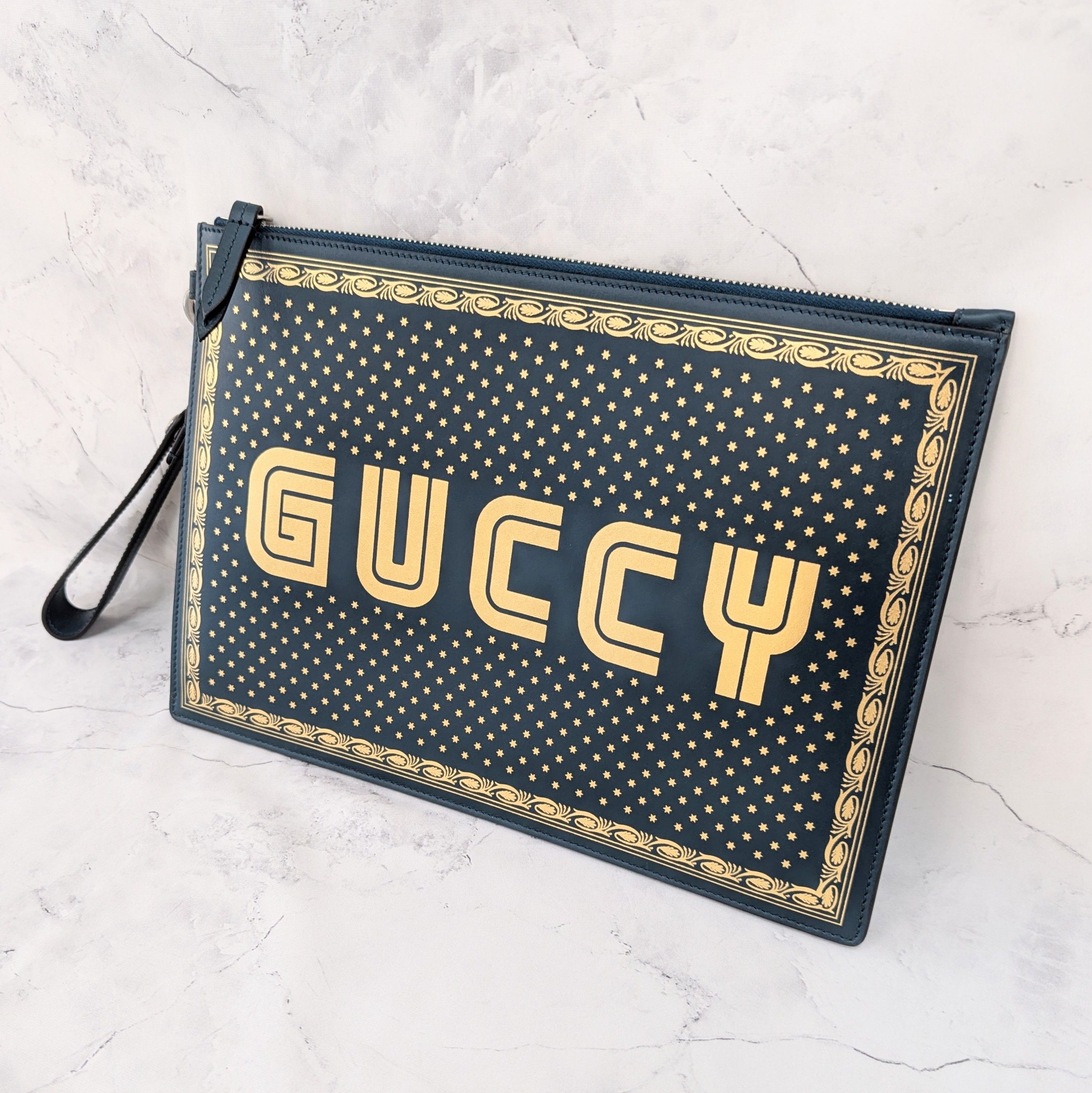 GUCCI × SEGA Collaboration Clutch Bag "Green"