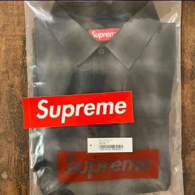 Supreme Shadow Plaid Rayon Shirt "Black"