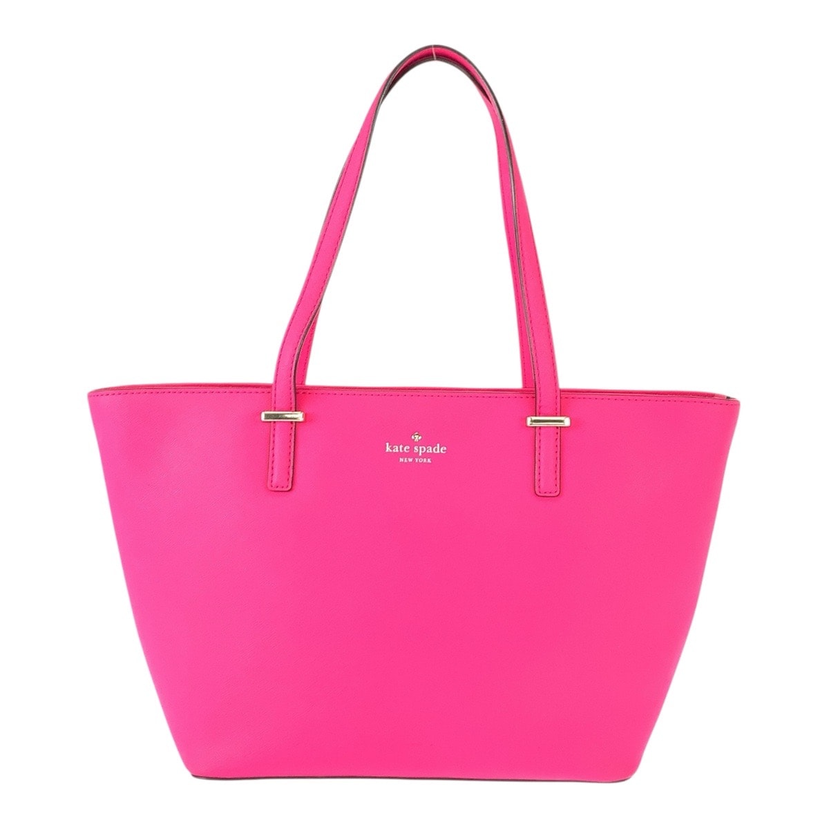 美品 Kate Spade ケイトスペード ピンク ゴールド金具 レザー トートバッグ ショルダーバッグ 600196 【中古】