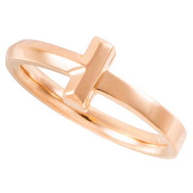 TIFFANY&Co. ティファニー ティファニーT Tワン ナロー リング 指輪 K18RG ピンク ゴールド【中古】