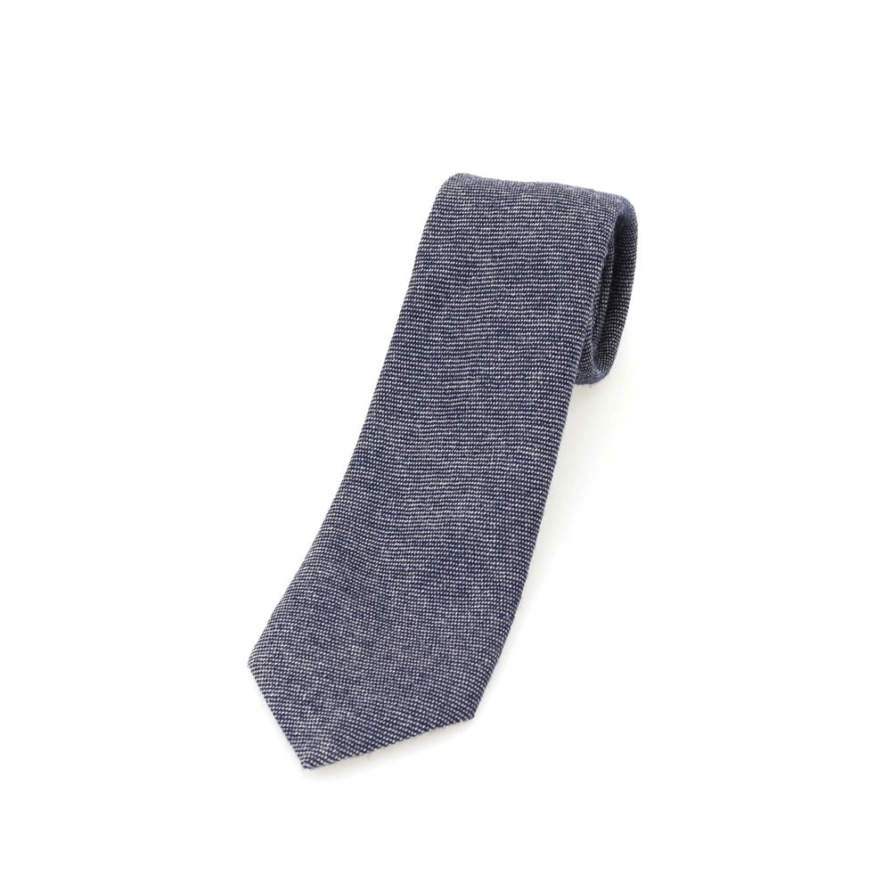 【中古】ポールスミス Paul Smith ウール 無地ネクタイ ネイビー【メンズ】