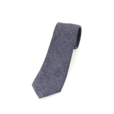 【中古】ポールスミス Paul Smith ウール 無地ネクタイ ネイビー【メンズ】