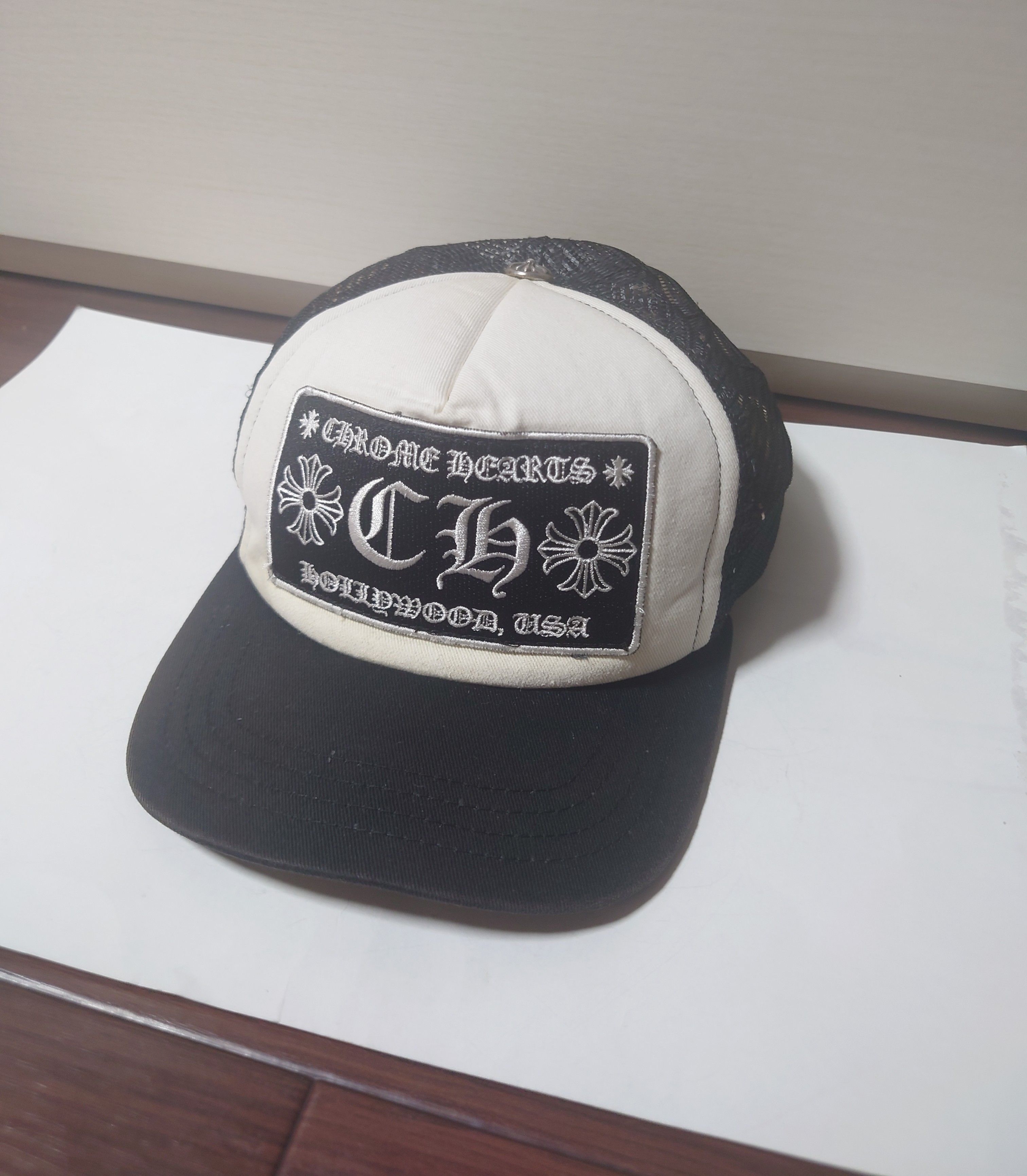 Chrome Hearts Trucker Cap CH "Black/White"