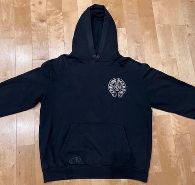 Chrome Hearts Osaka Exclusive Horseshoe Print Pullover Hoodie "Black"