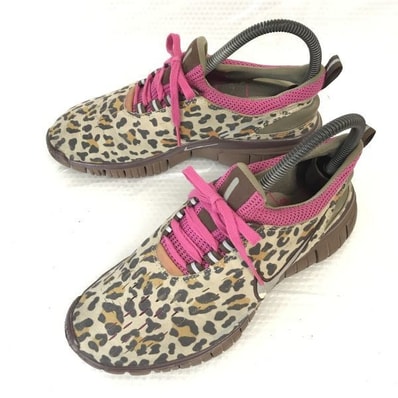NIKE X-girl FREE★フリー5.0/ローカットスニーカー【23.5/ベージュ/beige/レオパード】sneakers/Shoes/trainers◆D-20