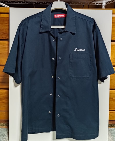 Supreme Margaret Keane Teardrop S/S Work Shirt "Light Navy"