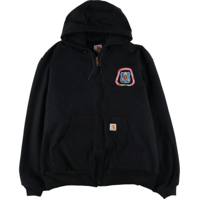 古着 カーハート Carhartt アクティブジャケット ダックフルジップパーカー USA製 メンズXXL相当/eaa613105