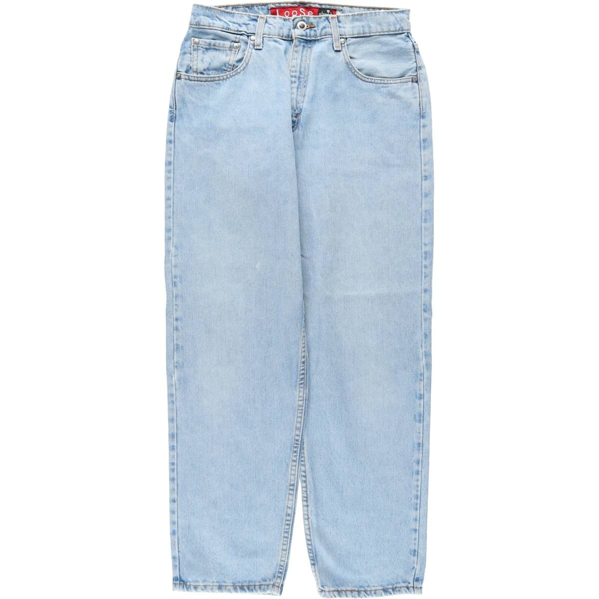 古着 90年代 リーバイス Levi's SILVER TAB シルバータブ LOOSE ルーズ テーパードデニムパンツ USA製 レディースL(w29)相当 ヴィンテージ/eaa655284