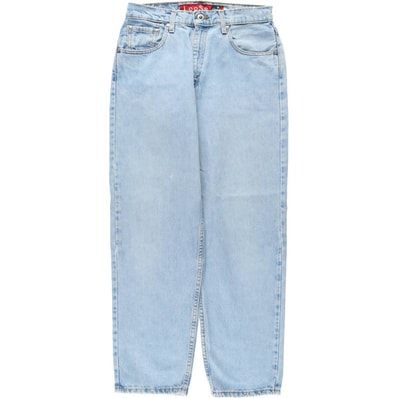 古着 90年代 リーバイス Levi's SILVER TAB シルバータブ LOOSE ルーズ テーパードデニムパンツ USA製 レディースL(w29)相当 ヴィンテージ/eaa655284