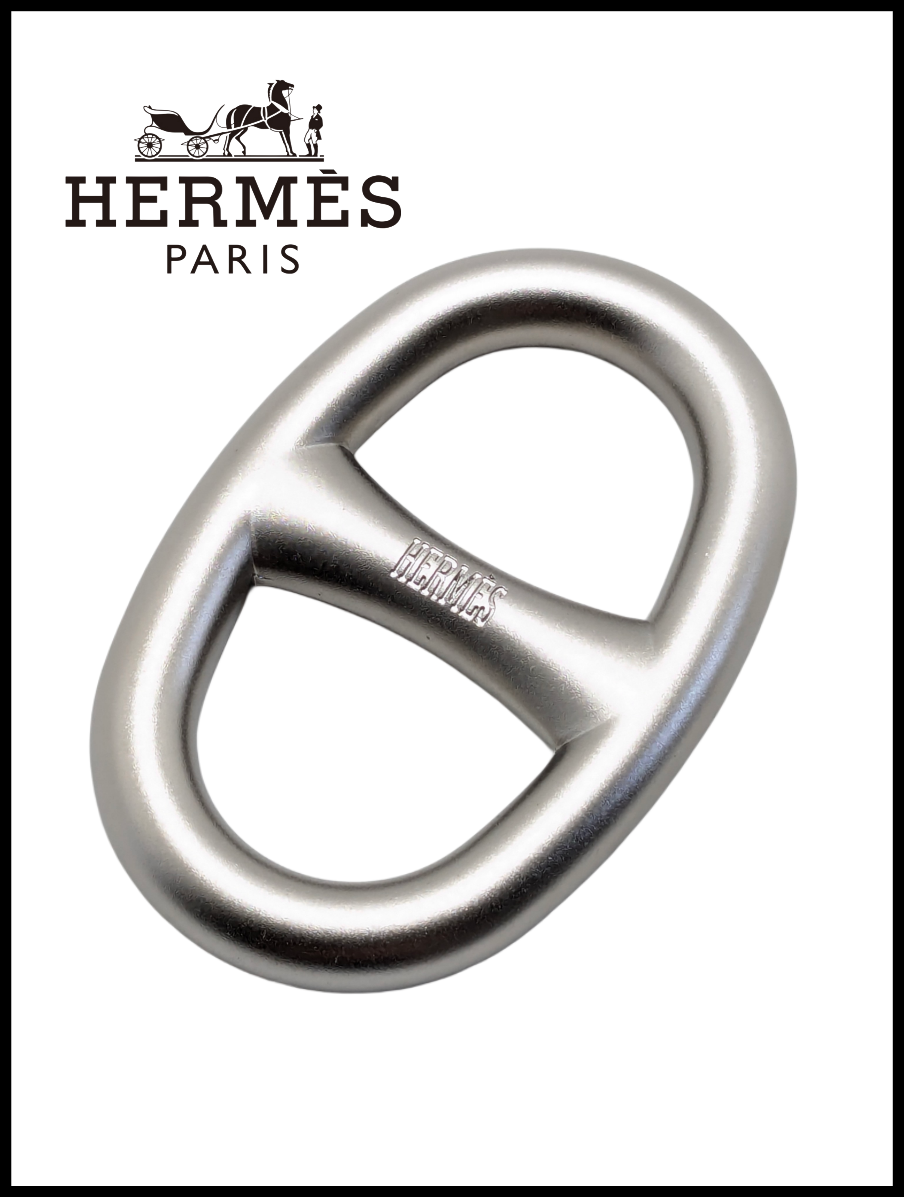 極美品　HERMESエルメス　シェーヌダンクル スカーフリング