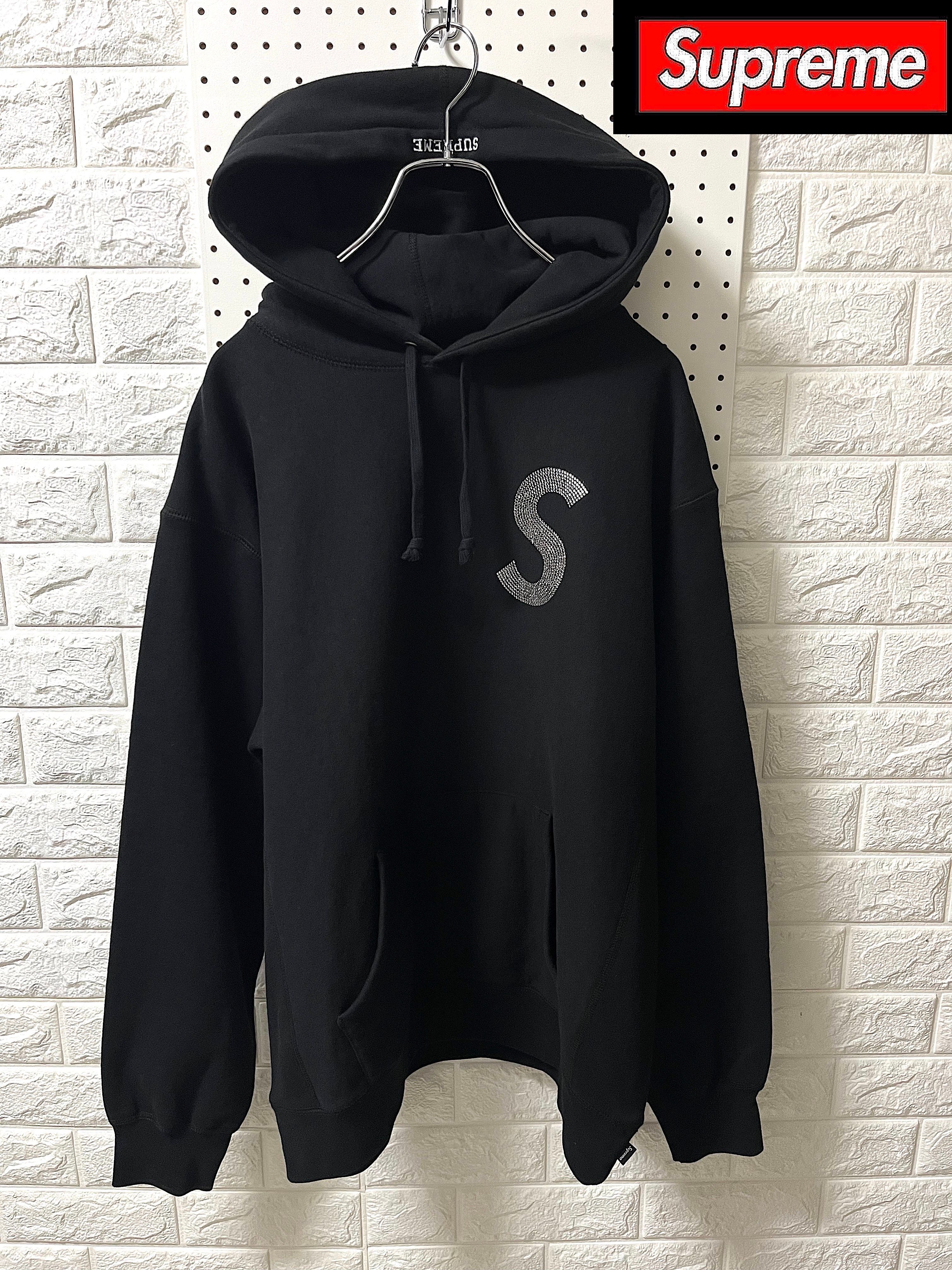 Supreme Swarovski® S Logo Hooded Sweatshirt "Black"