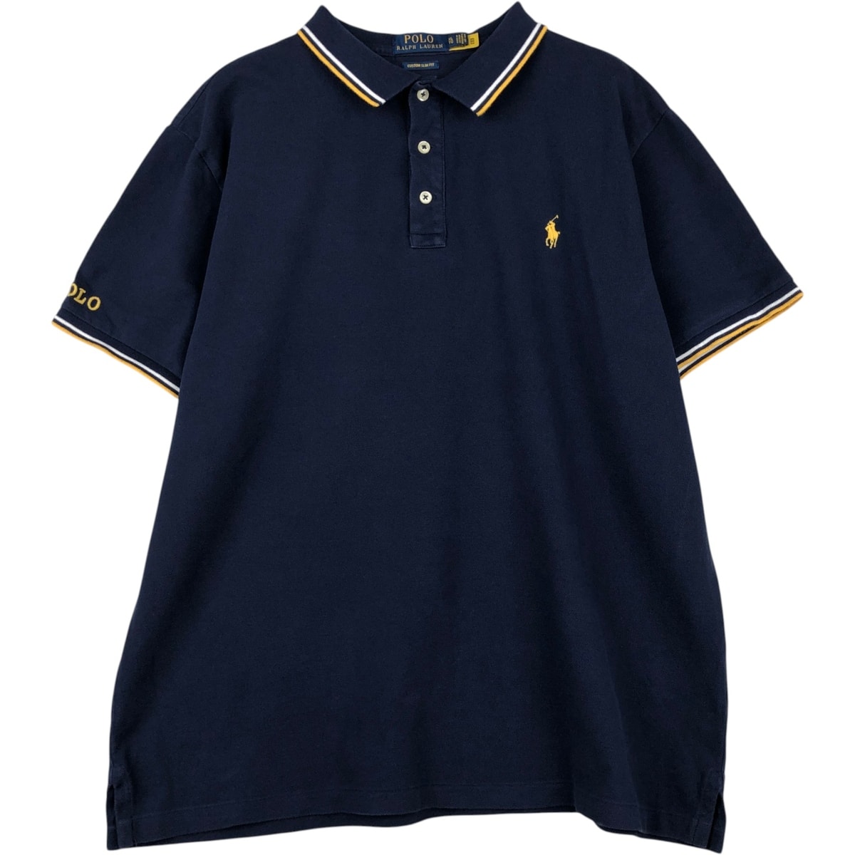 古着 ラルフローレン Ralph Lauren POLO RALPH LAUREN CUSTOM SLIM FIT 半袖 ポロシャツ メンズXL相当/eaa620991