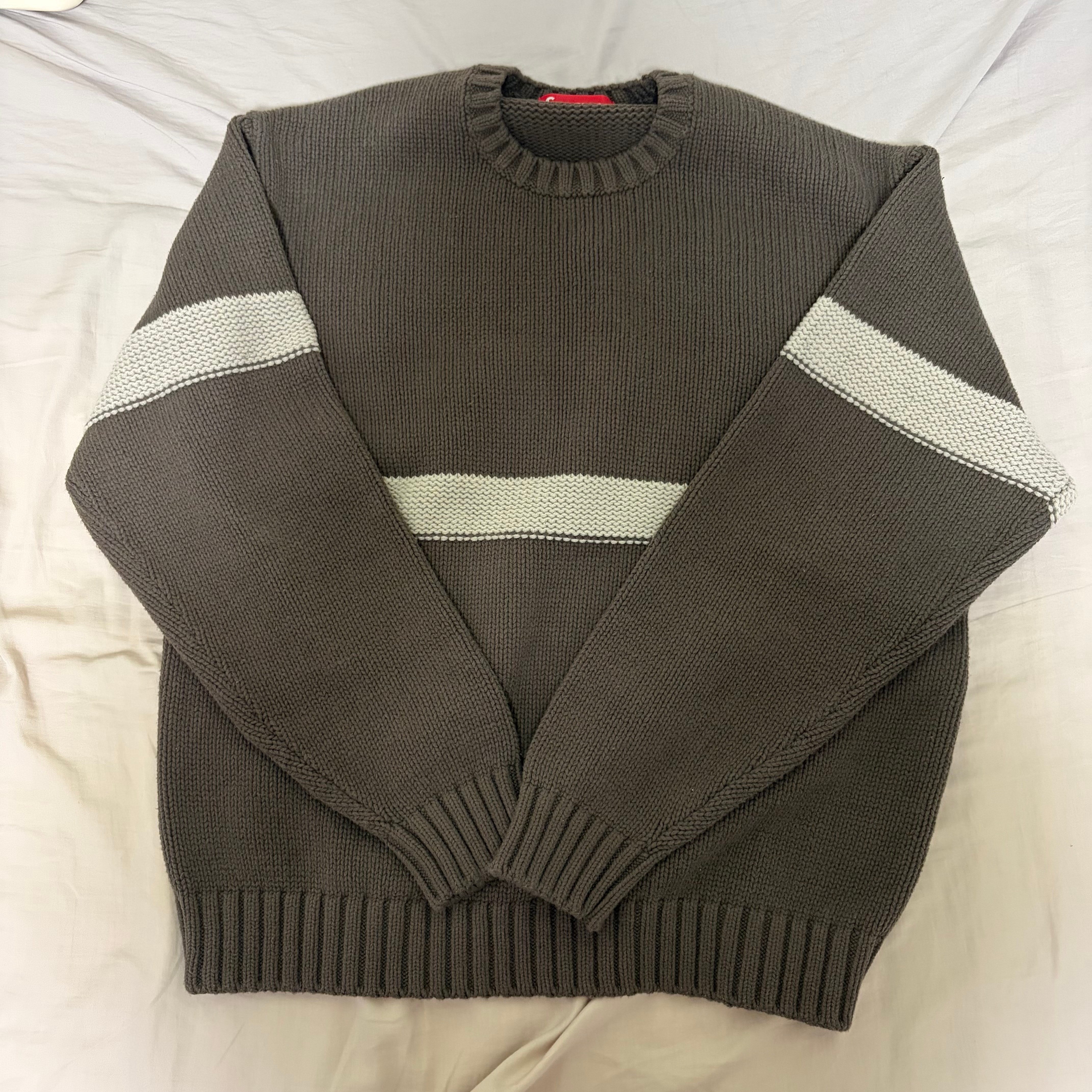 Supreme Tonal Applique Sweater "Brown"