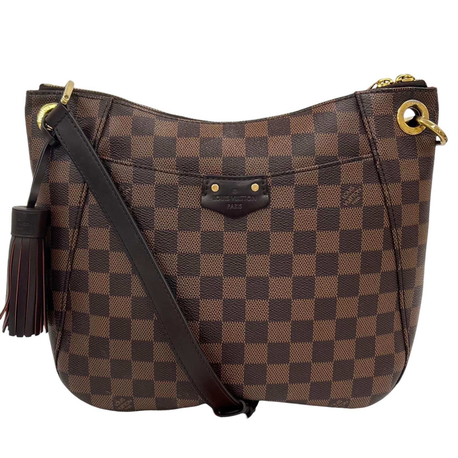 美品 LOUIS VUITTON ルイ・ヴィトン サウスバンク N42230 ショルダーバッグ ダミエキャンバス ブラウン レディース【中古】