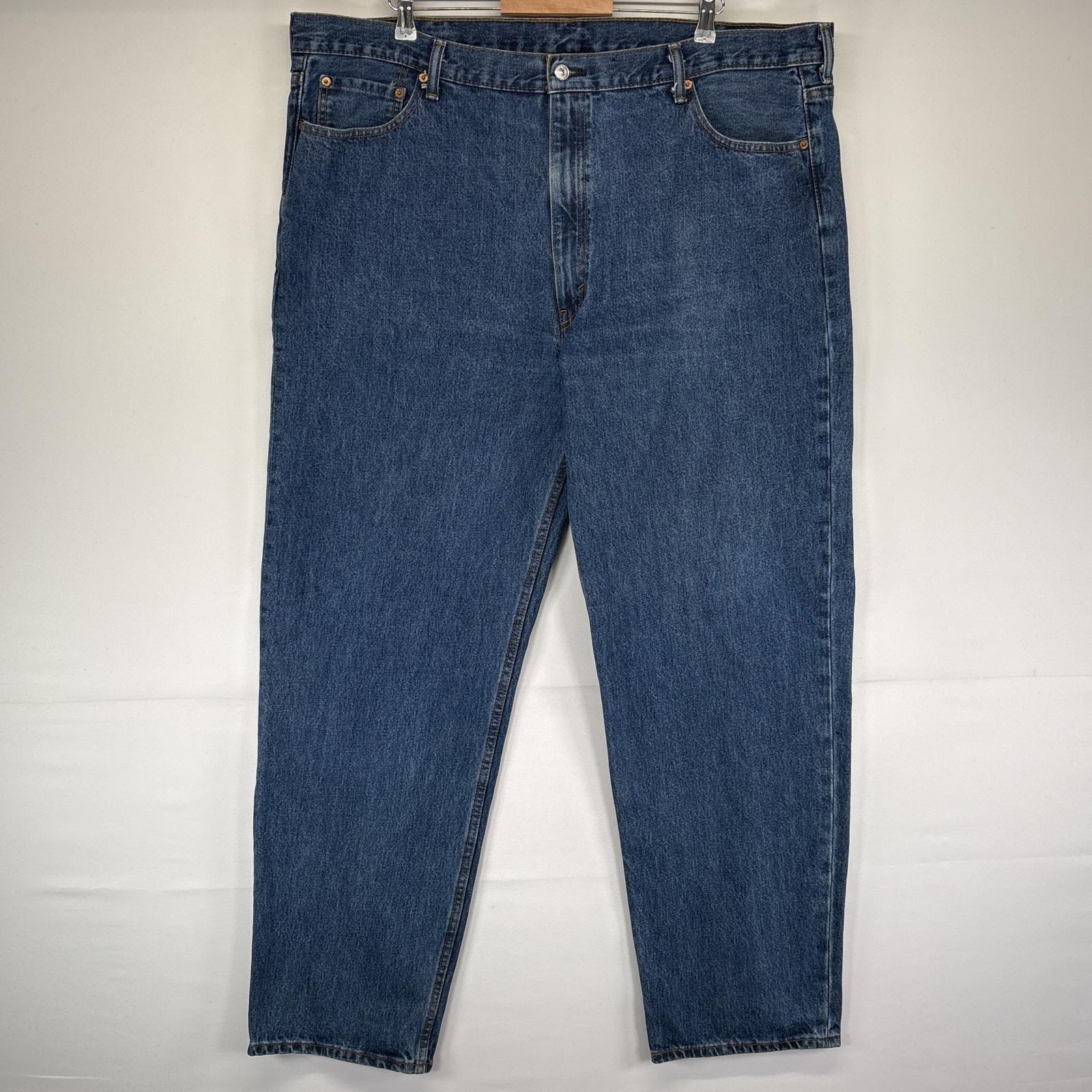 古着 リーバイス Levi's デニムパンツ 550 テーパード 大きいサイズ ジーンズ ジーパン 5ポケット 長ズボン w46 L34  ブルー メンズ