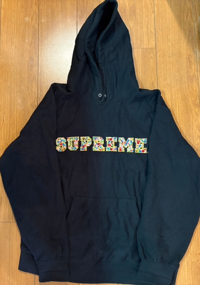 Supreme Jewels Hooded Sweatshirt "Black"