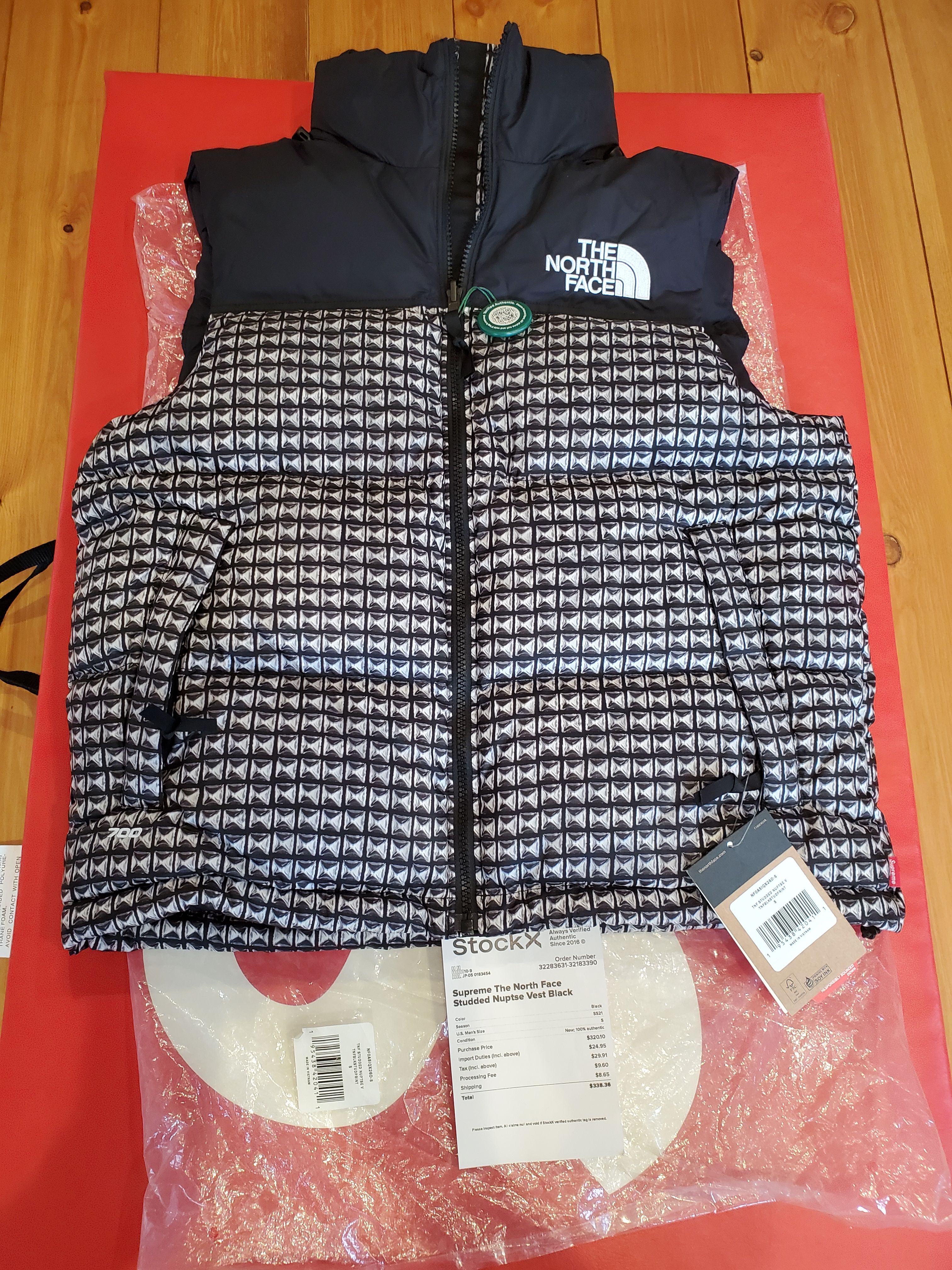 Supreme x The North Face Studded Nuptse Vest "Black"