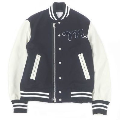 sacai x MADSAKI Wool Melton Blouson "Navy/White"