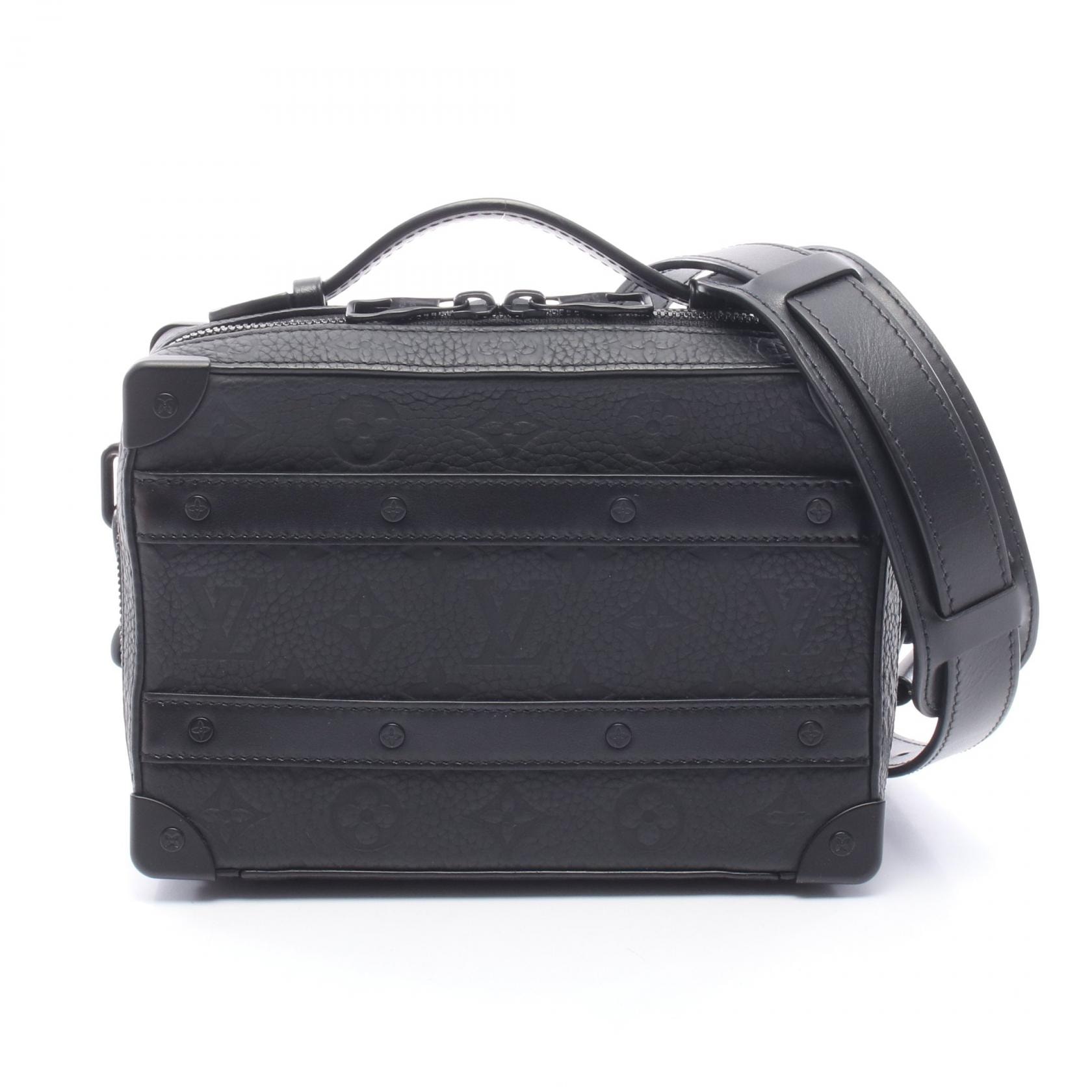 ルイ・ヴィトン LOUIS VUITTON ハンドル ソフトトランク 2WAY ショルダーバッグ バッグ レザー モノグラム・トリヨンレザー ノワール メンズ ブラック系 M59163 【中古】