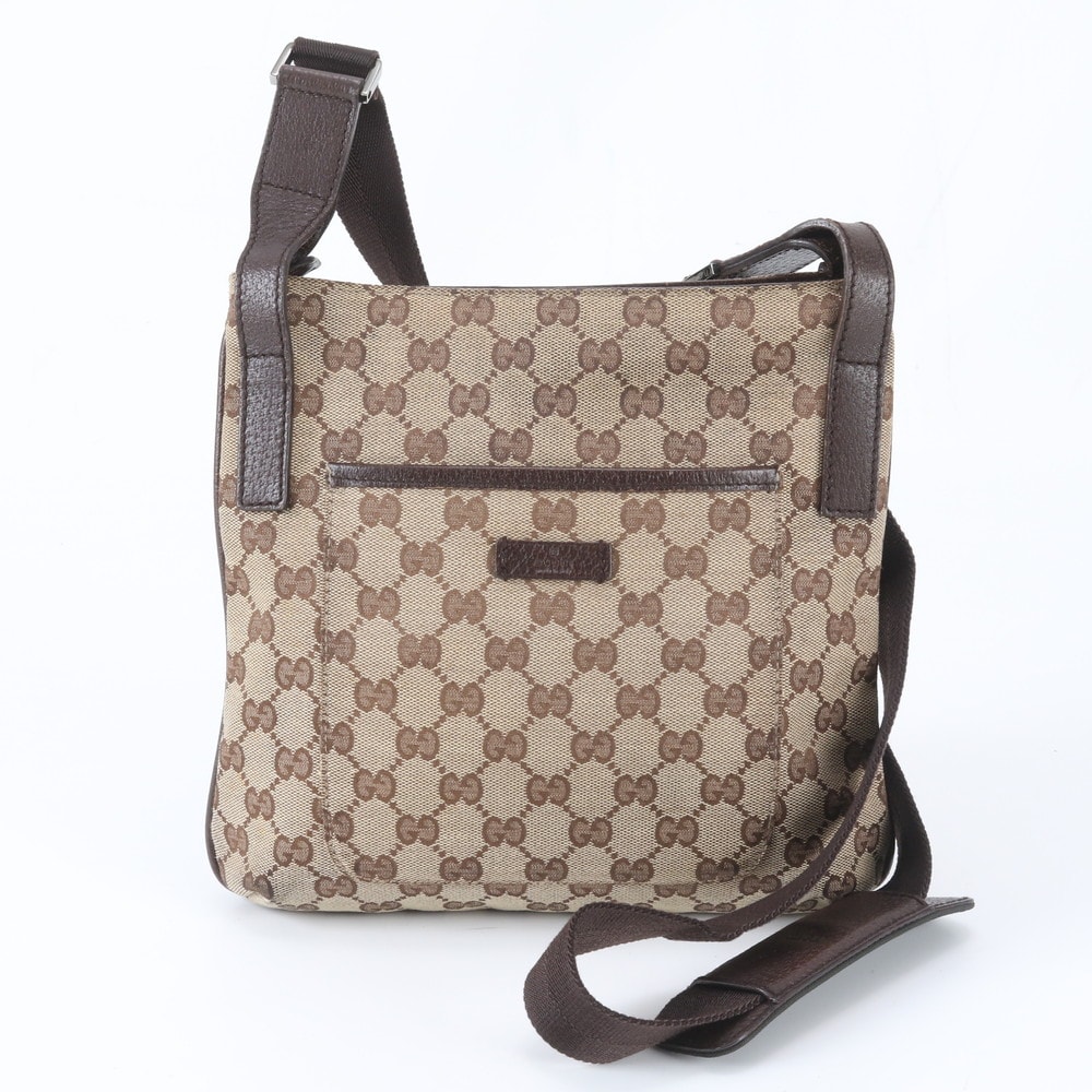 ■美品 グッチ GGキャンバス 122793 ショルダーバッグ