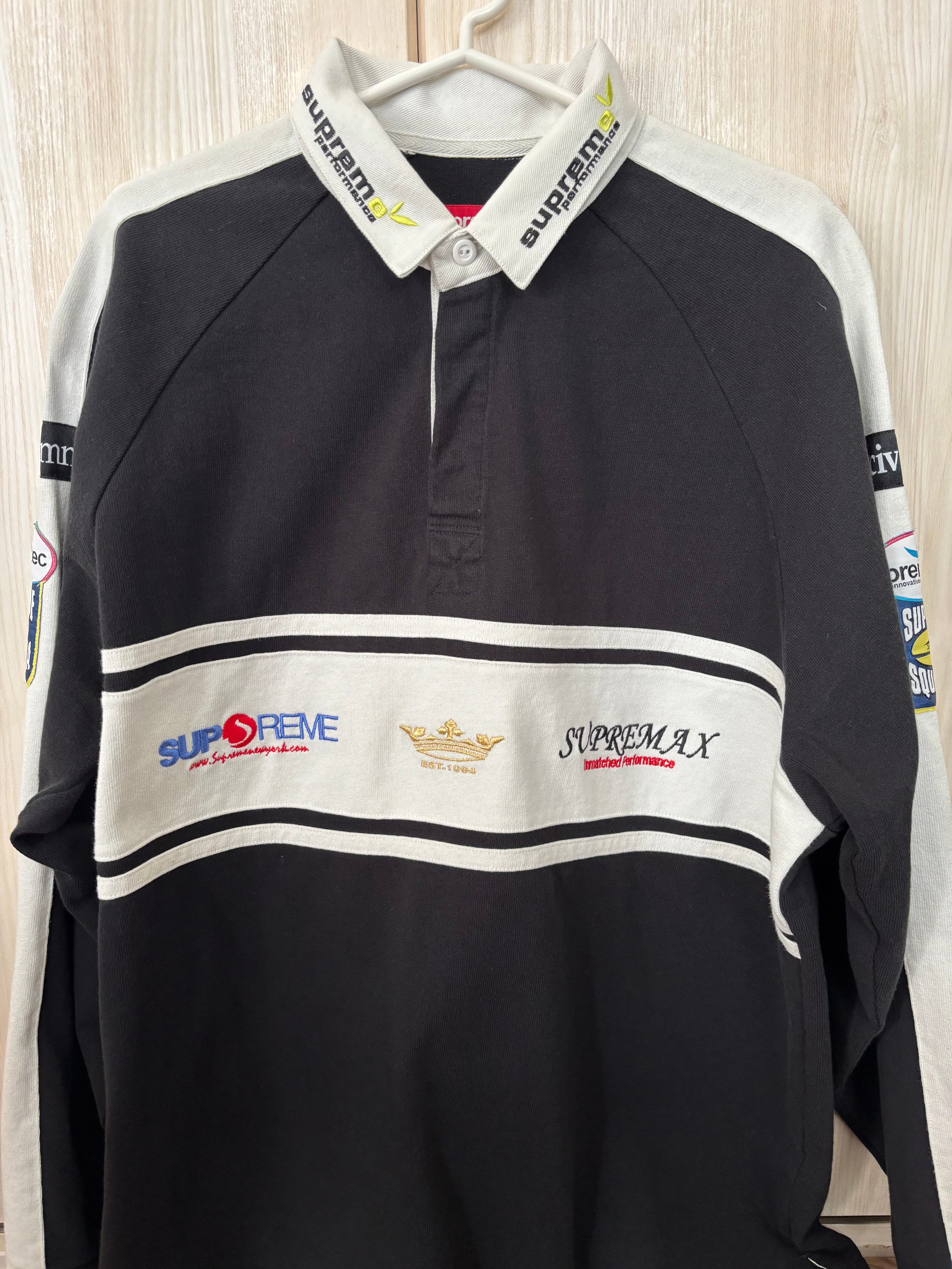 Supreme Chest Stripe Rugby "White"