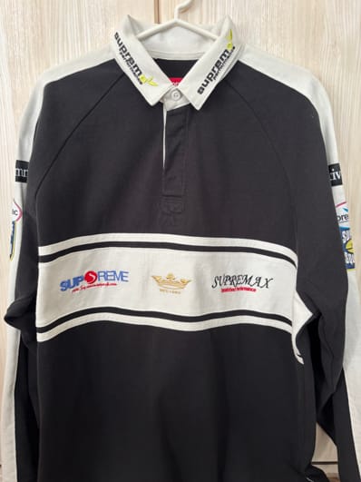 Supreme Chest Stripe Rugby "White"