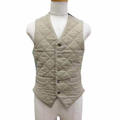 極美品 エルメス ベスト ベージュ メンズ 46