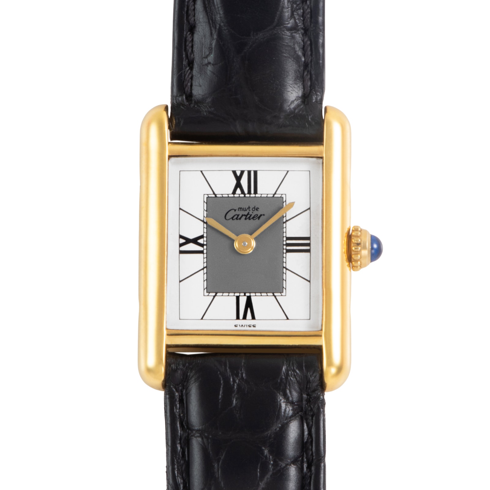 CARTIER カルティエ マストタンクSM オパラン W1004054 ホワイト/グレー GP【中古】