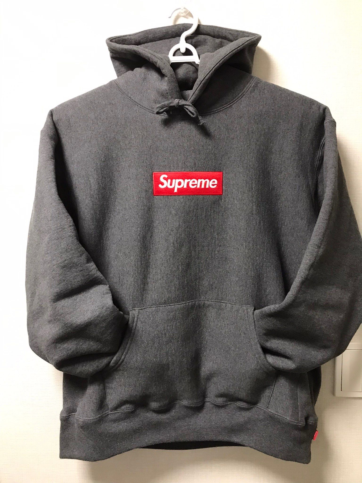 Supreme Box Logo Hooded Sweatshirt "Charcoal" (21FW)