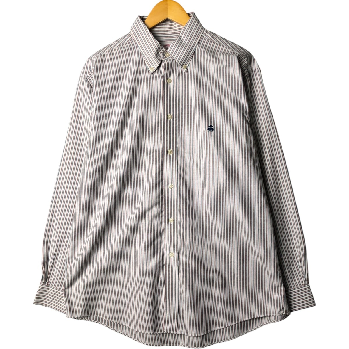 古着 ブルックスブラザーズ Brooks Brothers Est.1818 長袖 ボタンダウンストライプシャツ メンズL相当/eaa574217