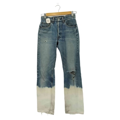 501 USA製 501刻印 ブリーチ加工 ボタンフライデニムパンツ【1140648297703】